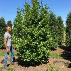 Grote Laurierkers (Prunus Laurocerasus 'Rotundifolia') -Exporteren Tuin Zorgzaam Winkel prunus l rot 300350 x150 br